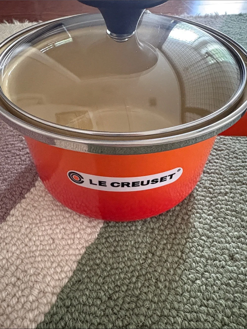 Le Creuset Flame Saucepan with Glass Lid - New in Box